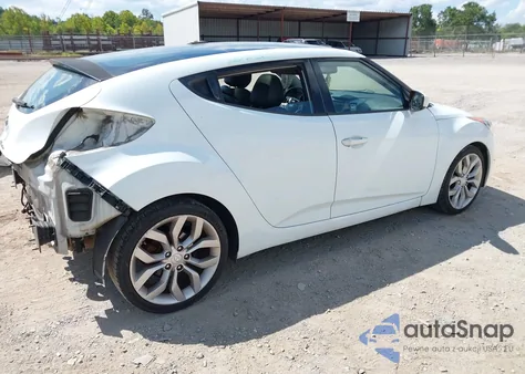 2013 Hyundai Veloster Base W/Black из США, поврежденный, VIN KMHTC6AD3DU178911